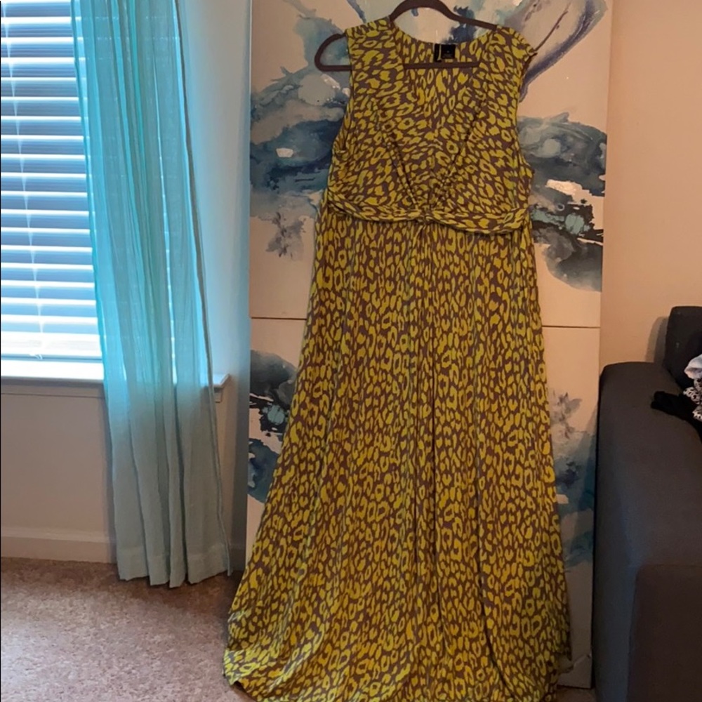 Yellow and gray sundress
